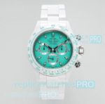 ZF Factory Replica Rolex White Cerami Daytona Turquoise blue Dial Men 40MM Watch
